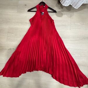 Australian Brand Red Pleated Dress